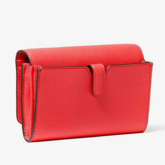 Michael Kors Jet Set Travel Medium Pebbled Leather Convertible Crossbody Bag - Picture 3 of 4